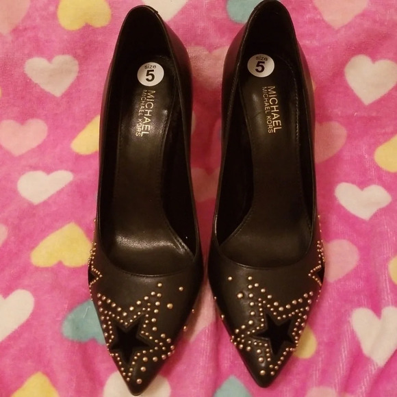 Michael Kors Sia Studded Pumps Heels Shoes 5 - Picture 6 of 9